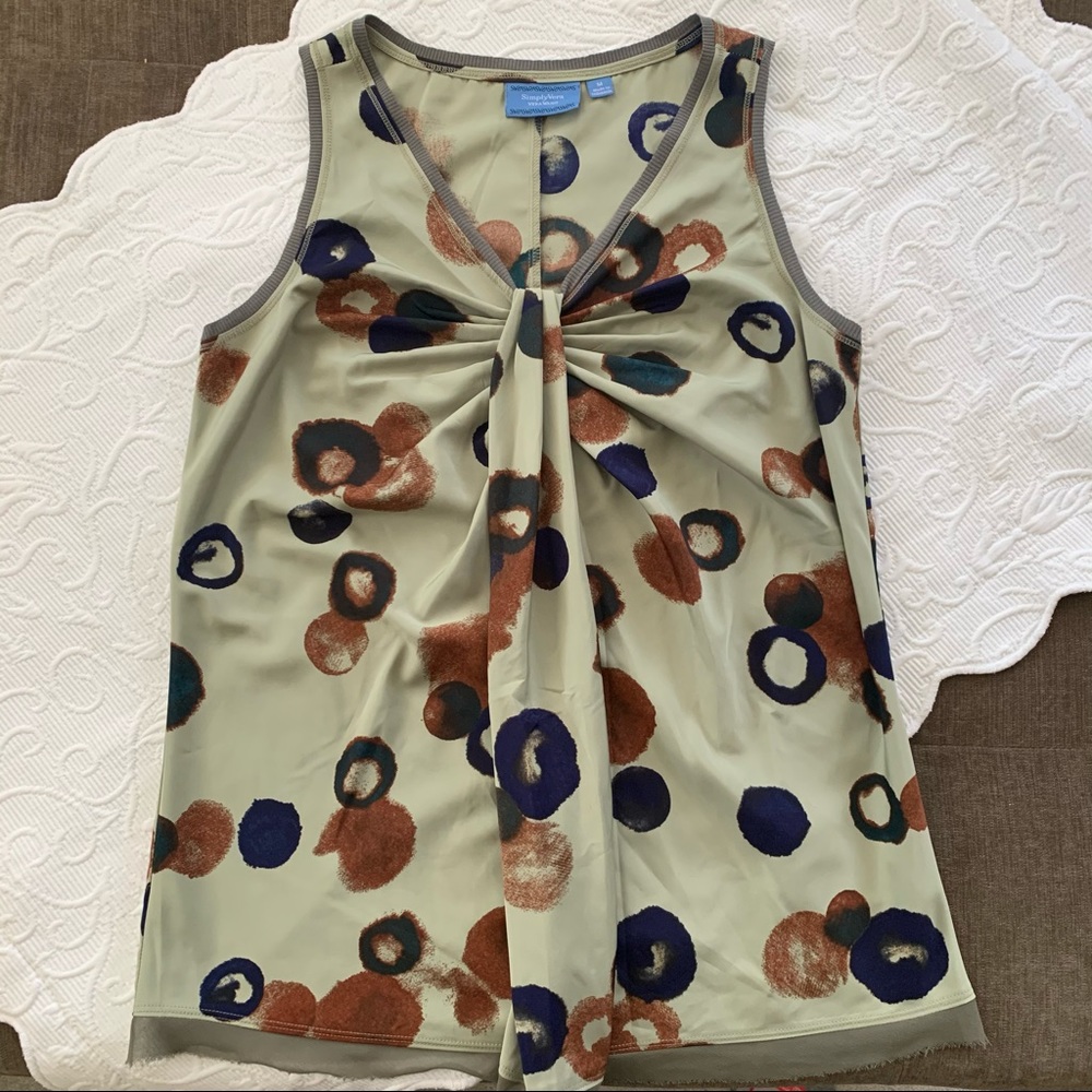 Vera Wang patterned tank